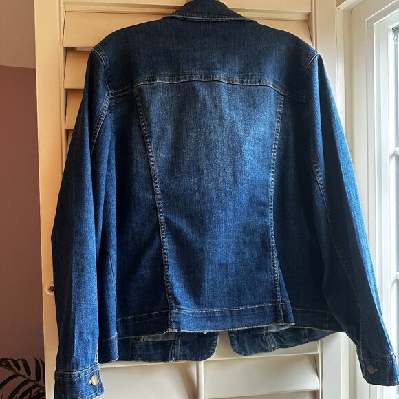 Croft & Barrow Stretch Denim Button-up Jacket Women's L - Picture 6 of 6
